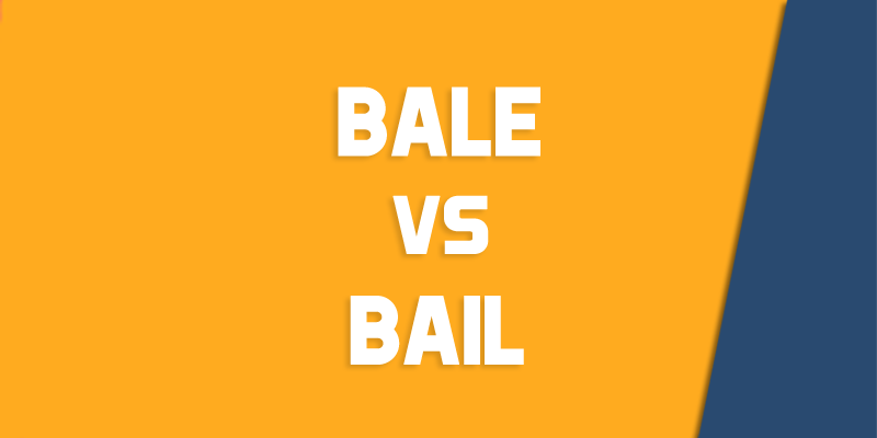 bale versus bail