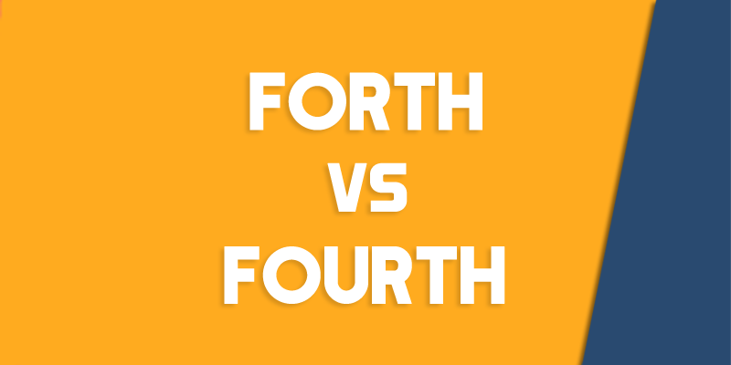 forth versus fourth