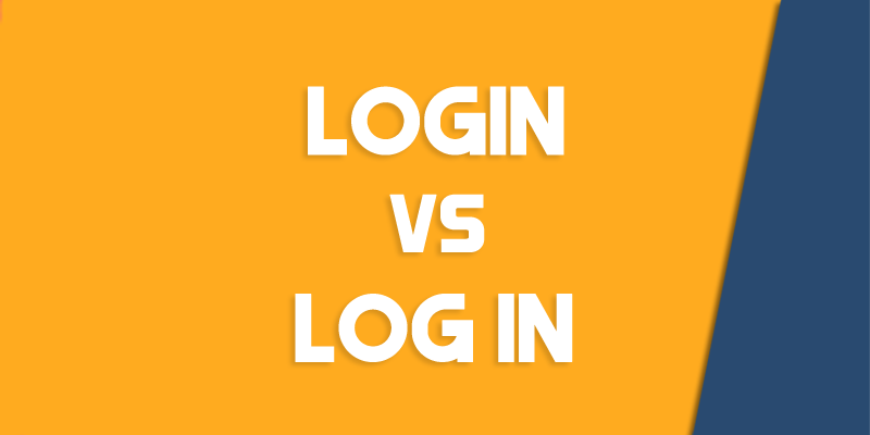 login versus log in