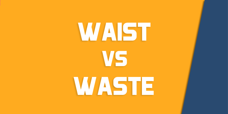 waste versus waist