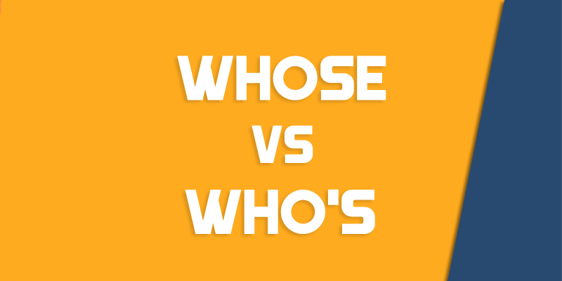 whose versus whos