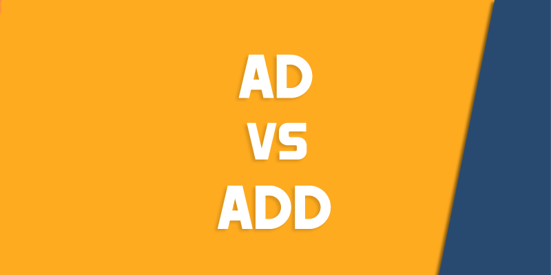 ad versus add